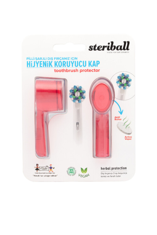 Steriball - Steriball Şarjlı Kabı 2li Kırmızı