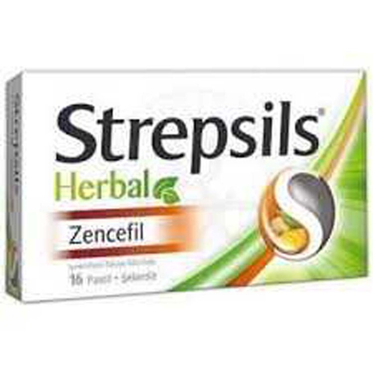 Strepsils Herbal Zencefil 16 Pastil