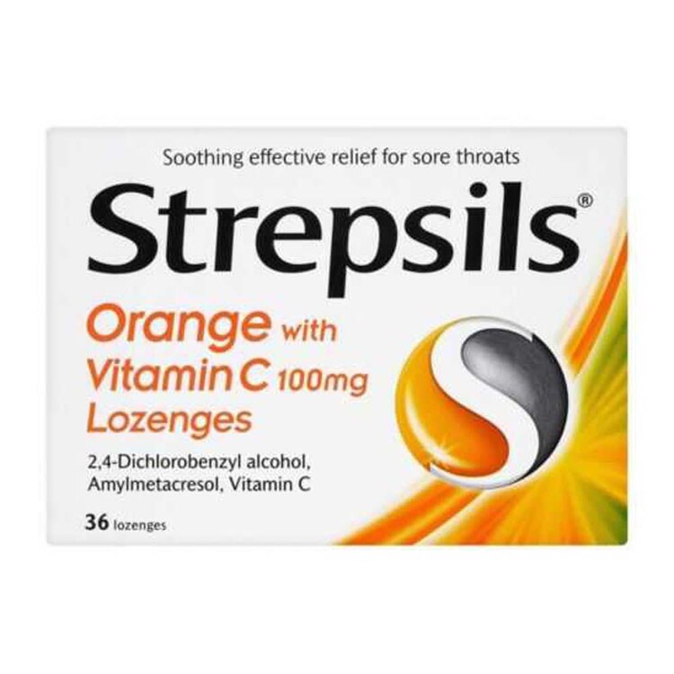 Strepsils Pastil Portakallı C Vitaminli