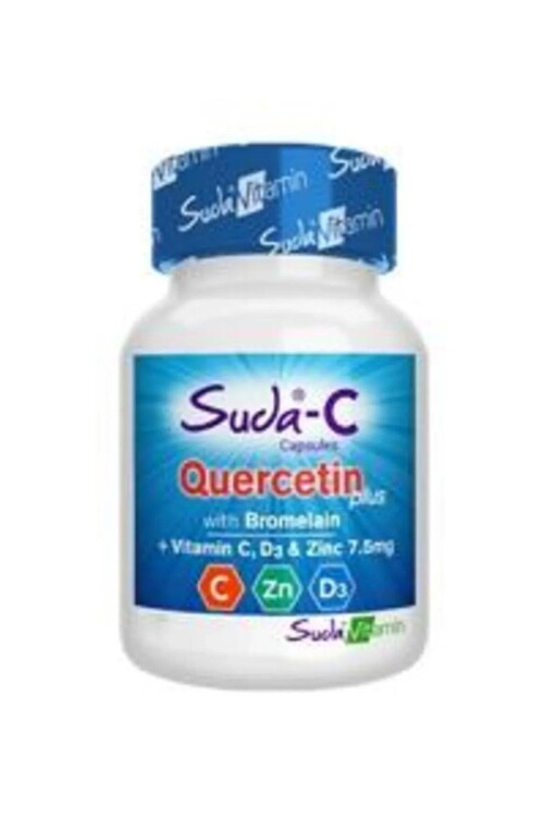 Suda Vitamin - Suda-c Quercetin Takviye Edici Gıda 30 Kapsül