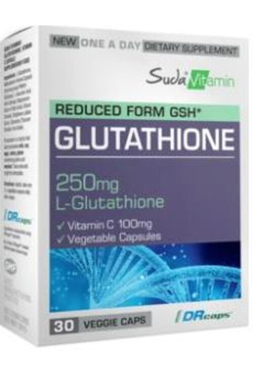 Suda Vitamin - Suda Vitamin Glutathione 250 Mg 30 Vegan Kapsül