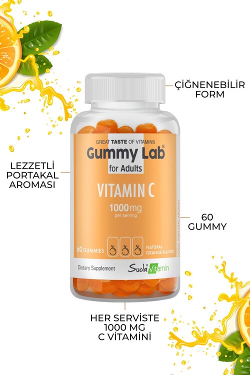 Suda Vitamin Gummies C Vitamini Takviyesi Yetişkin ve Çocuk Seti