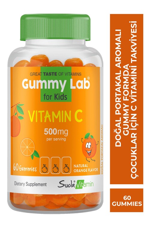 Suda Vitamin Gummies C Vitamini Takviyesi Yetişkin ve Çocuk Seti