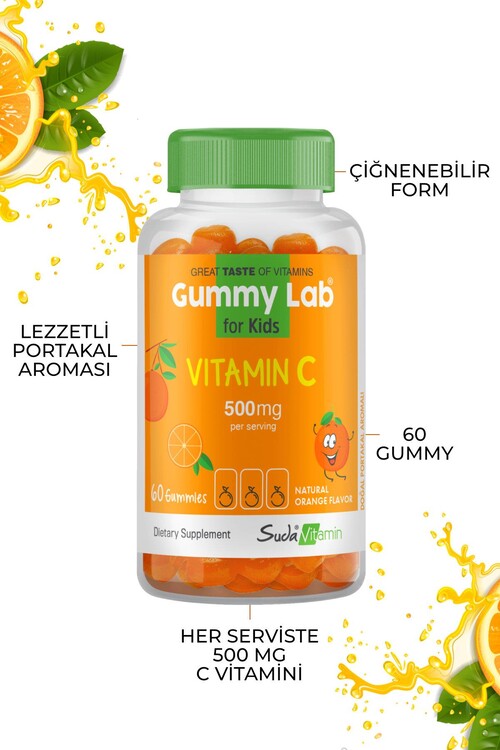 Suda Vitamin Gummies C Vitamini Takviyesi Yetişkin ve Çocuk Seti