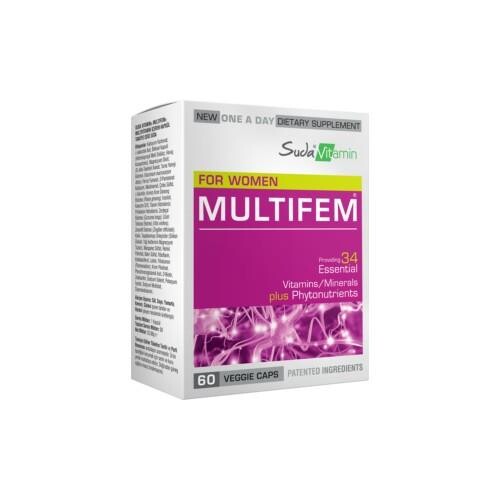 Suda Vitamin - Suda Vitamin Multifem Multivitamin 60 Kapsül