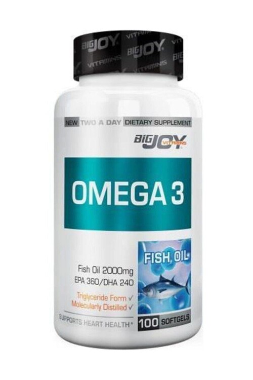 Bigjjoy - Suda Vitamin Omega 3 2000 mg 100 Yumuşak Jel Kapsü