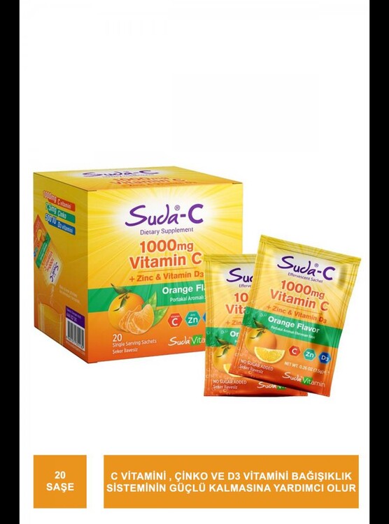 Suda Vitamin Suda C Orange 20 Saşe