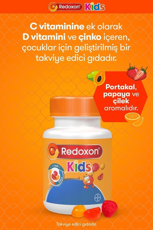 Suradyn Kids+ Redoxon Kids 60x2 Çiğnenebilir Draje