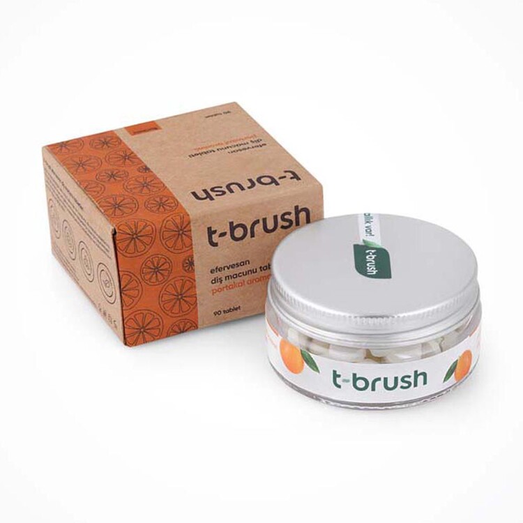 T-Brush Portakal Aromalı Florürsüz Diş Macunu 90 T