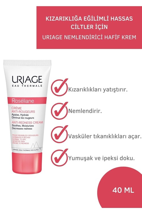 Uriage Roseliane Creme 40ml Kızarıklığa Eğilimli O