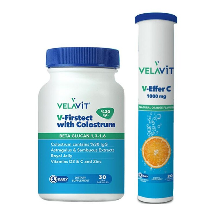 Velavit - Velavit V-Firstect With Colostrum 30 Kapsül V-Effe