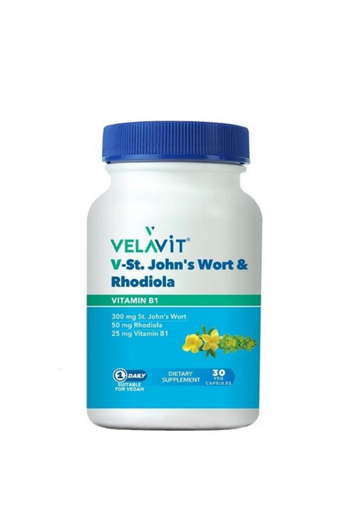 Velavit - Velavit V-St.Johns Wort Rhodiola 30 Kapsül