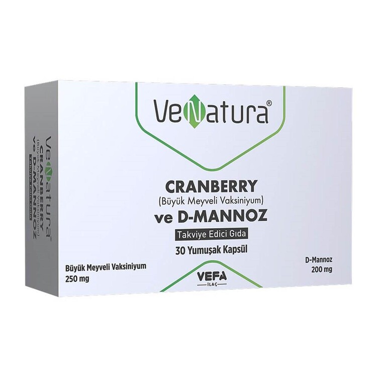 Venatura - VeNatura Cranberry ve D-Mannoz Takviye Edici Gıda 