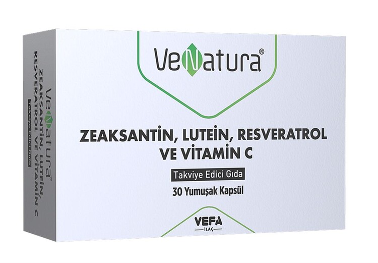 VeNatura Zeaksantin Lutein Resveratrol ve Vitamin 