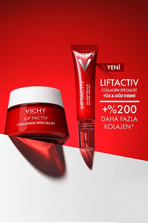 Vichy Collagen Specialist Kırışıklık Karşıtı Cilt ve Göz Bakım Seti (Dermaroller Hediyeli)