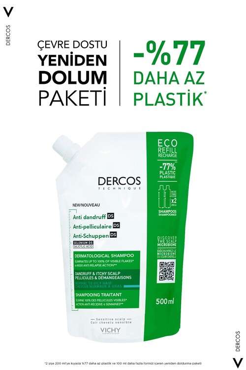 Vichy Dercos Anti-dandruff Kepek Karşıtı 500ml