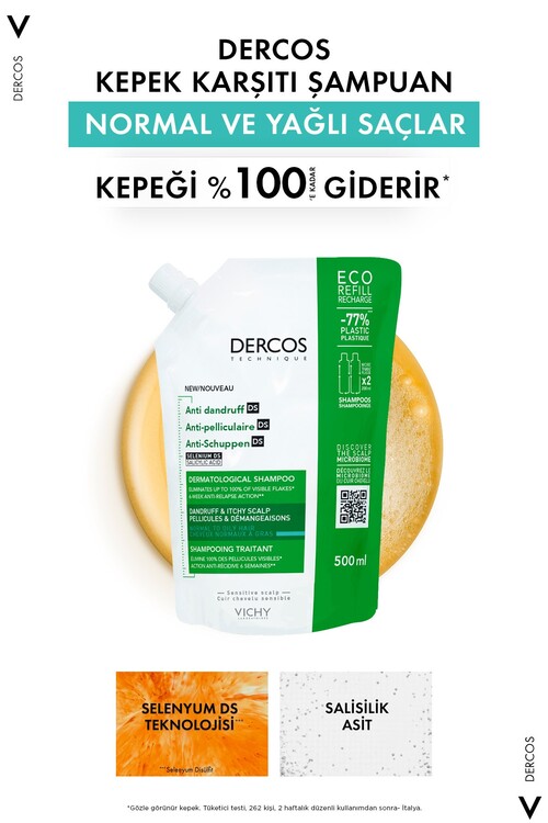 Vichy Dercos Anti-dandruff Kepek Karşıtı 500ml