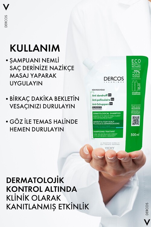 Vichy Dercos Anti-dandruff Kepek Karşıtı 500ml