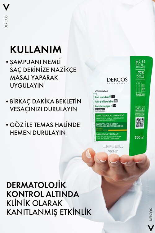 Vichy Dercos Anti-dandruff Kepek Karşıtı 500ml