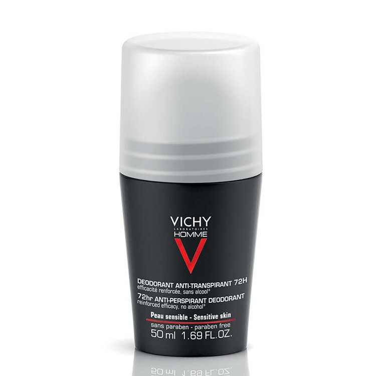 Vichy - Vichy Homme Deo Roll-On 50 ml, Terleme Karşıtı, Er