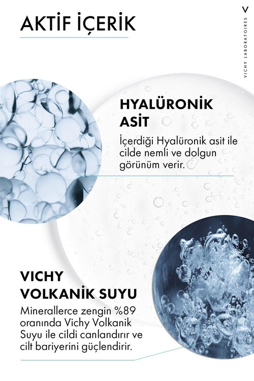 Vichy Mineral 89 Hyalüronik Asit İçeren Nemlendirici ve Güçlendirici Serum 15 ml