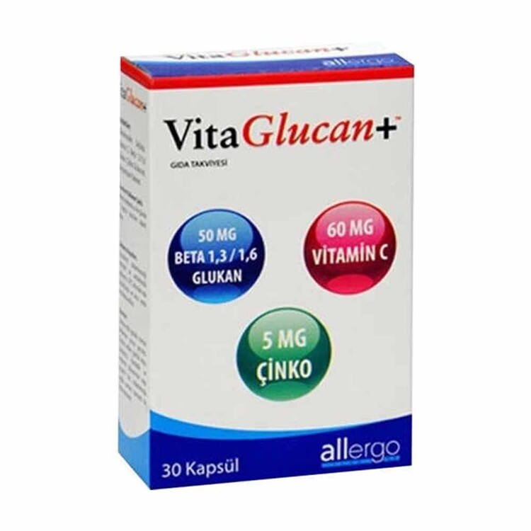 Allergo VitaGlucan Beta-Glucan 30 Kapsül