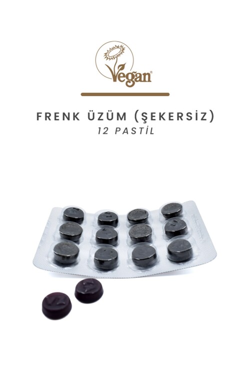 Vocalzone Frenk Üzüm (Şekersiz) 12 Pastil