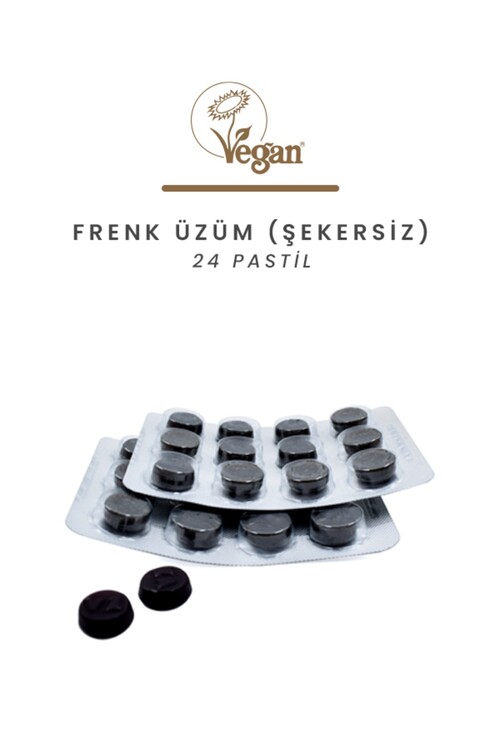 Vocalzone Frenk Üzüm (Şekersiz) 24 Pastil