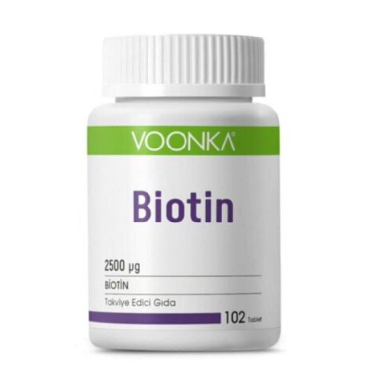 Voonka - Voonka Biotin İçerikli Takviye Edici Gıda 102 Tabl