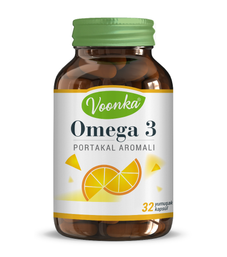 Voonka Omega 3 Portakal Aromalı 32 Yumuşak Kapsül