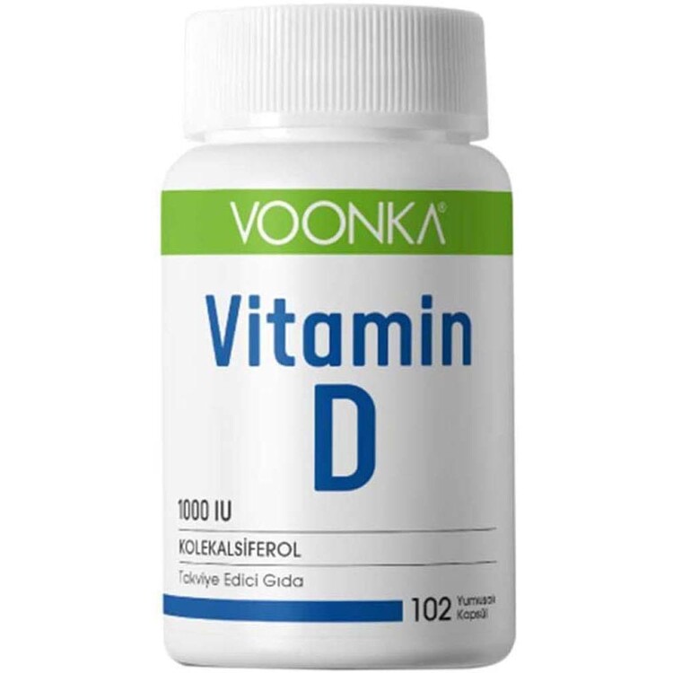 Voonka Vitamin D 102 Yumuşak Kapsül