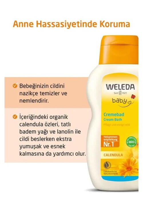 Weleda Calendula Organik Temizleyici Banyo kremi