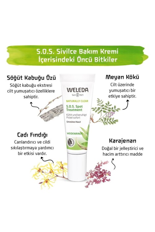 Weleda Naturally Clear S.o.s. Sivilce Kremi 10ml