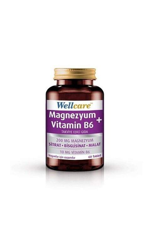 Wellcare - Wellcare Magnezyum Vitamin B6 Takviye Edici 60 Tab