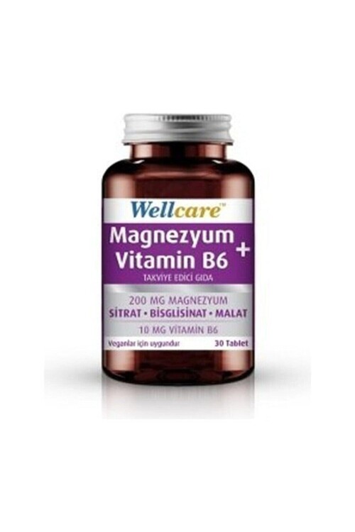 Wellcare - Wellcare Magnezyum+vitamin B6 Takviye Edici 30 Tab