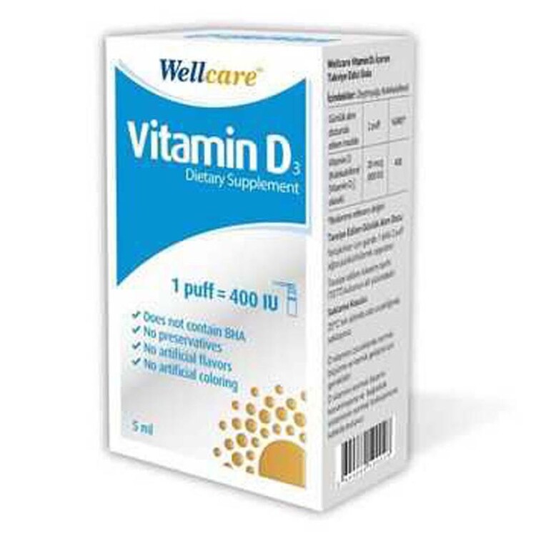 Wellcare Vitamin D3 400 IU 5 ml