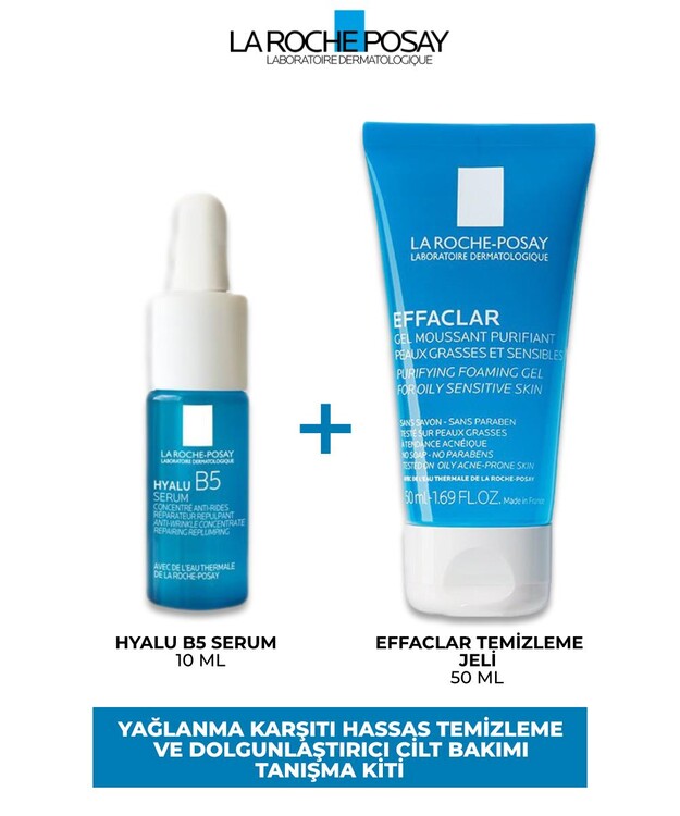 La Roche Posay - Yağlı Ciltler İçin Dolgunlaştırıcı Etkili Cilt Temizleme ve Bakım Kiti