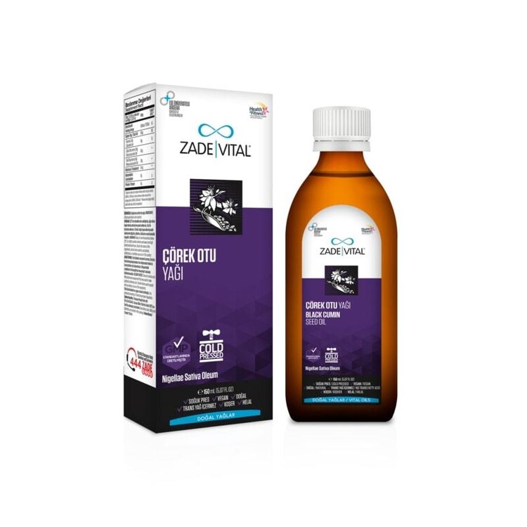 Zade Vital - Zade Vital Çörek Otu Yağı 150ml Cam Şişe