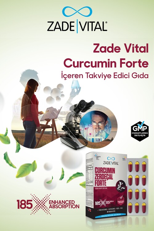 Zade Vital Curcumin Forte 1000mg 40 Kapsül