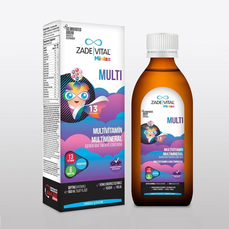 Zade Vital - Zade Vital Miniza Multi Sıvı Takviye Edici Gıda 15