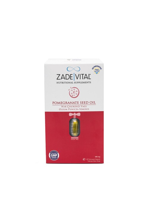 Zade Vital - Zade Vital Nar Çekirdeği Yağı 400 Mg 60 Kapsül 