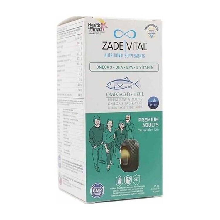 Zade Vital - Zade Vital Omega 3 Premium Adults (Yetişkinler İçi