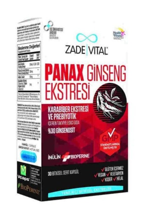 Zade Vital - Zade Vital Panax Ginseng 30 Kapsül