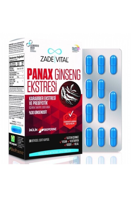 Zade Vital Panax Ginseng 30 Kapsül