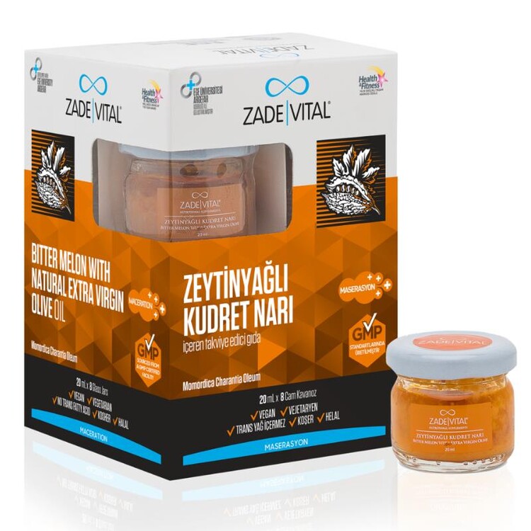 Zade Vital Zeytinyağlı Kudret Narı 20 ml x 8 Cam K